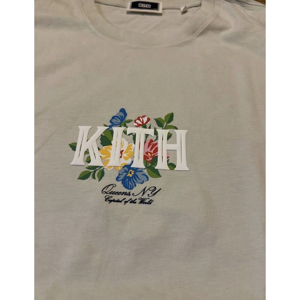 Kith Western Floral Tee - Chalk Tan/Off White - XXL